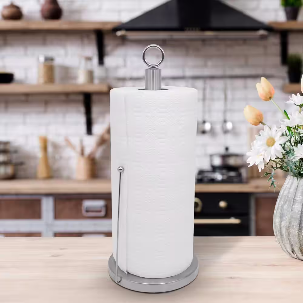 ExcelSteel Matte Polish 18/10 Stainless Steel Paper Towel Holder