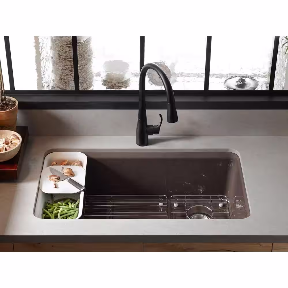KOHLER Riverby 9.5625 in. x 14.125 in. Stainless Steel Sink Basin Rack
