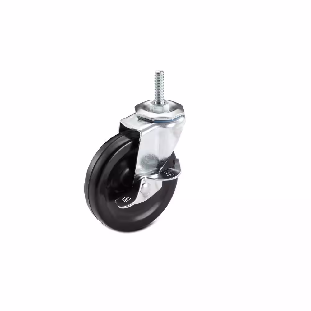TRINITY 4 in. H x 1 in. D Swivel Wheel Set of (4)