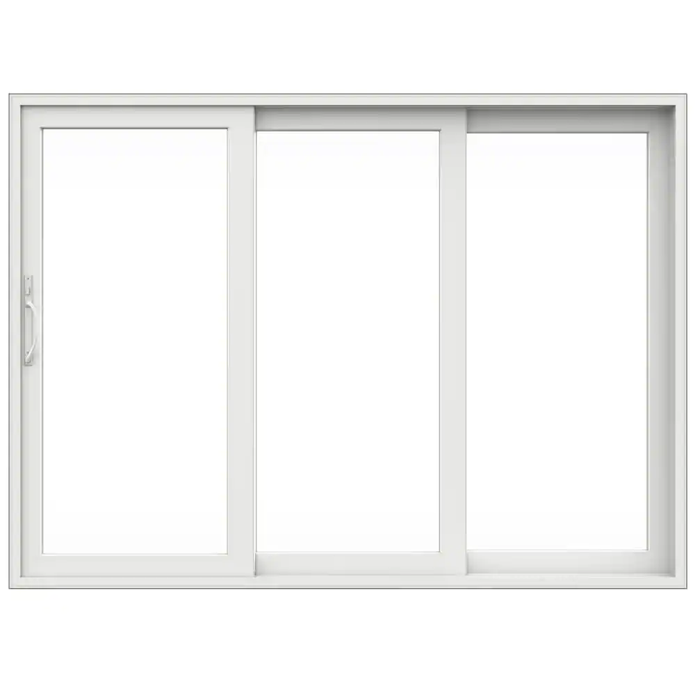 JELD-WEN V4500 Multi-Slide 105 in. x 80 in. Right-Hand Low-E White Vinyl 3-Panel Prehung Patio Door