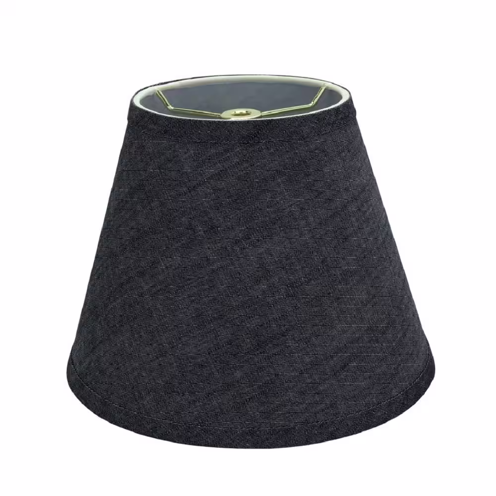 Aspen Creative Corporation 9 in. x 7 in. Grey-Blue Hardback Empire Lamp Shade