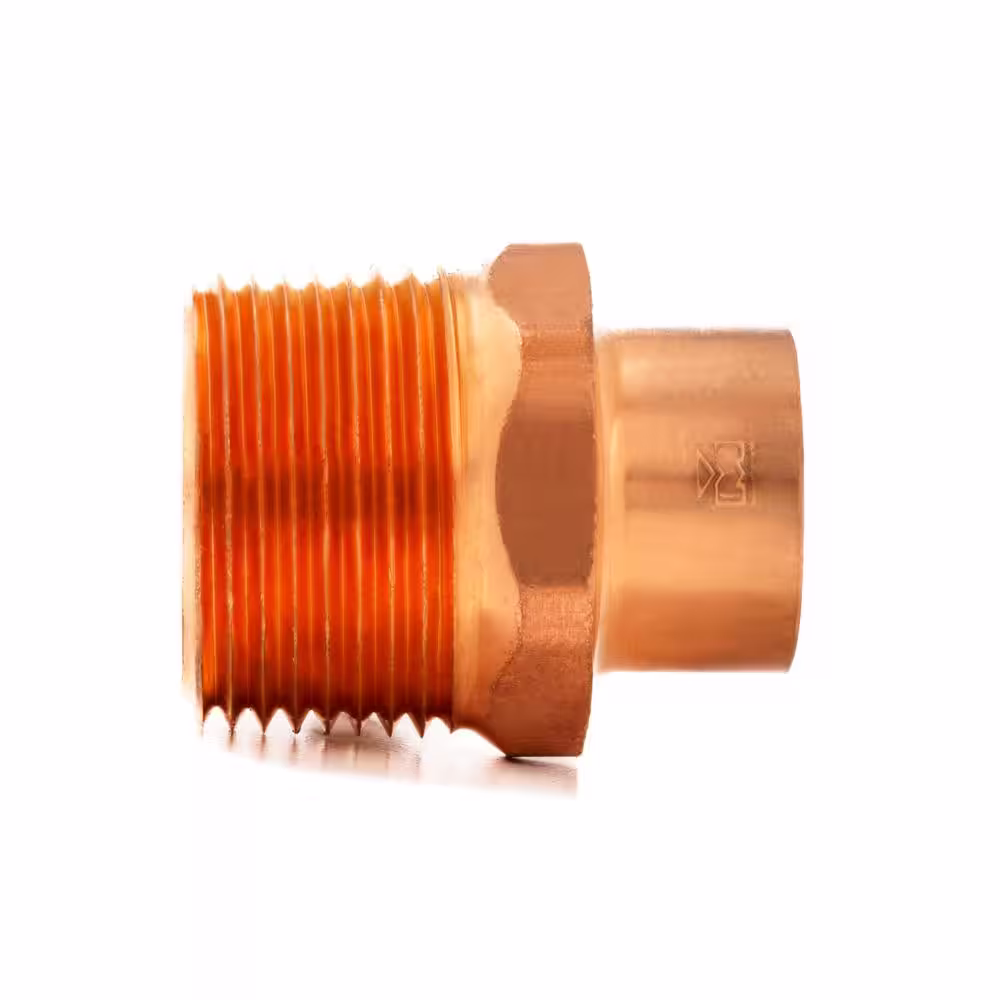 Everbilt 3/4 in. x 1 in. Copper Pressure Cup x MPT Male Adapter Fitting