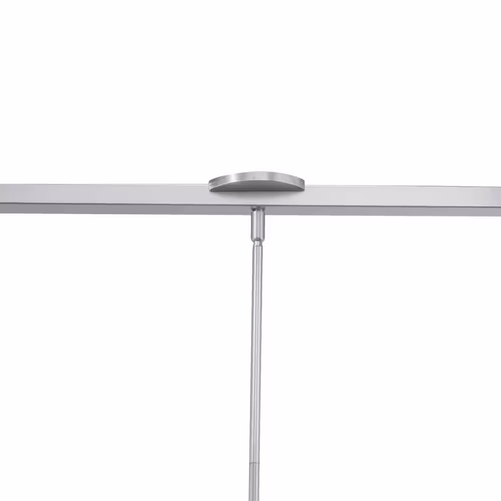 VAXCEL Da Vinci 3-Light Brushed Nickel Linear Chandelier Island Pendant Light Fixture
