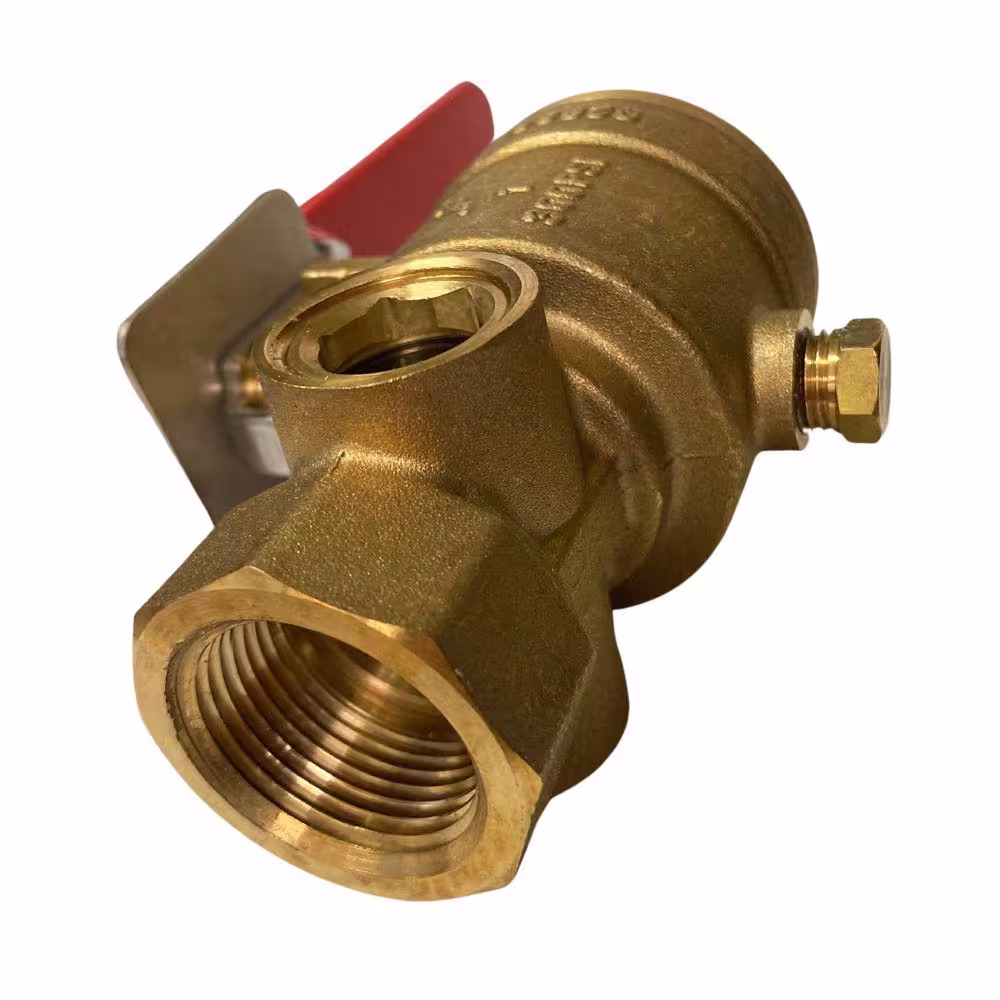 CMI inc 1 in. Brass Test and Drain Valve Fitting