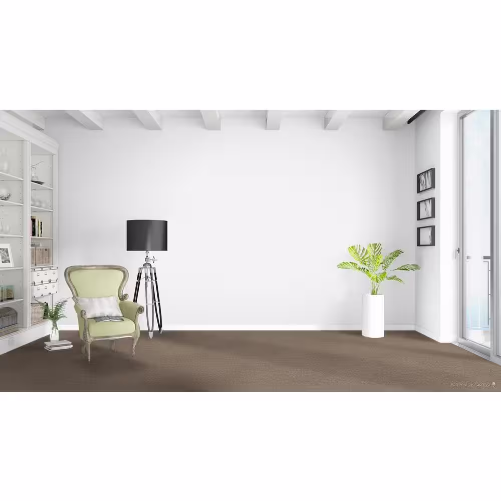 Home Decorators Collection Whispers  - Secret - Beige 38 oz. SD Polyester Texture Installed Carpet