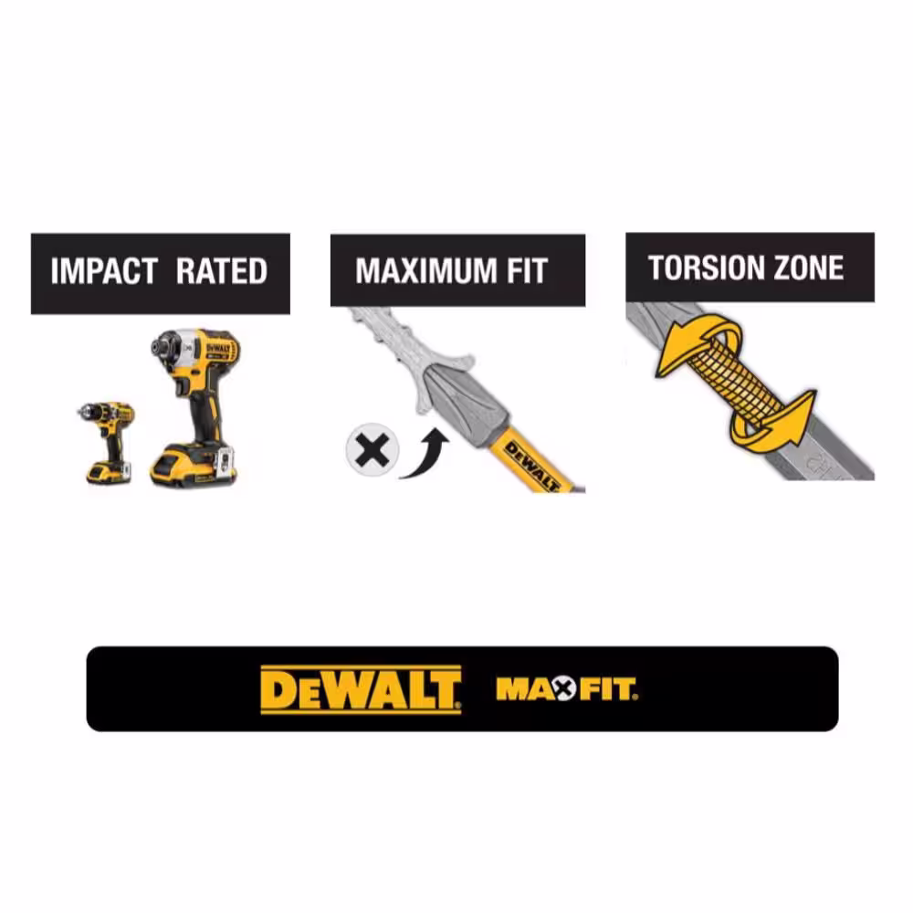 DEWALT MAXFIT 1 in. PH2 Screwdriving Bit