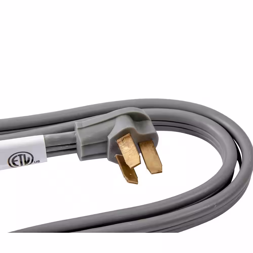 Bergen Industries 6 ft. 3-Wire Oven Range Replacement Cord Gray
