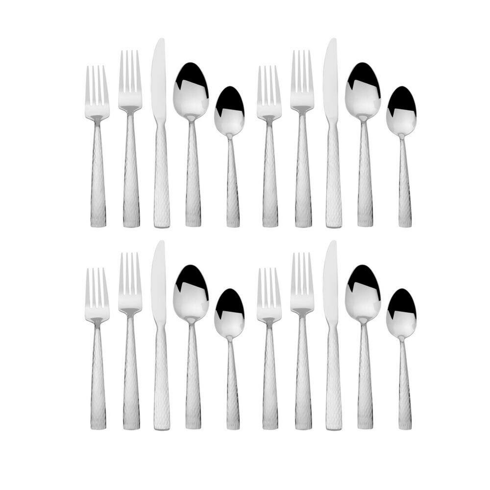 Gourmet Basics by Mikasa Elliott 20-pc Flatware Set, Service for 4, Stainless Steel 18/0