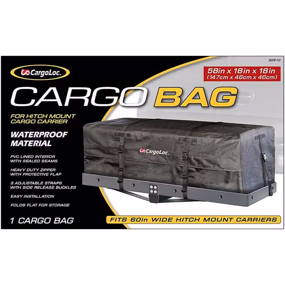 CargoLoc 58 in. D x 18 in. W x 18 in. H Hitch Mount Cargo Bag