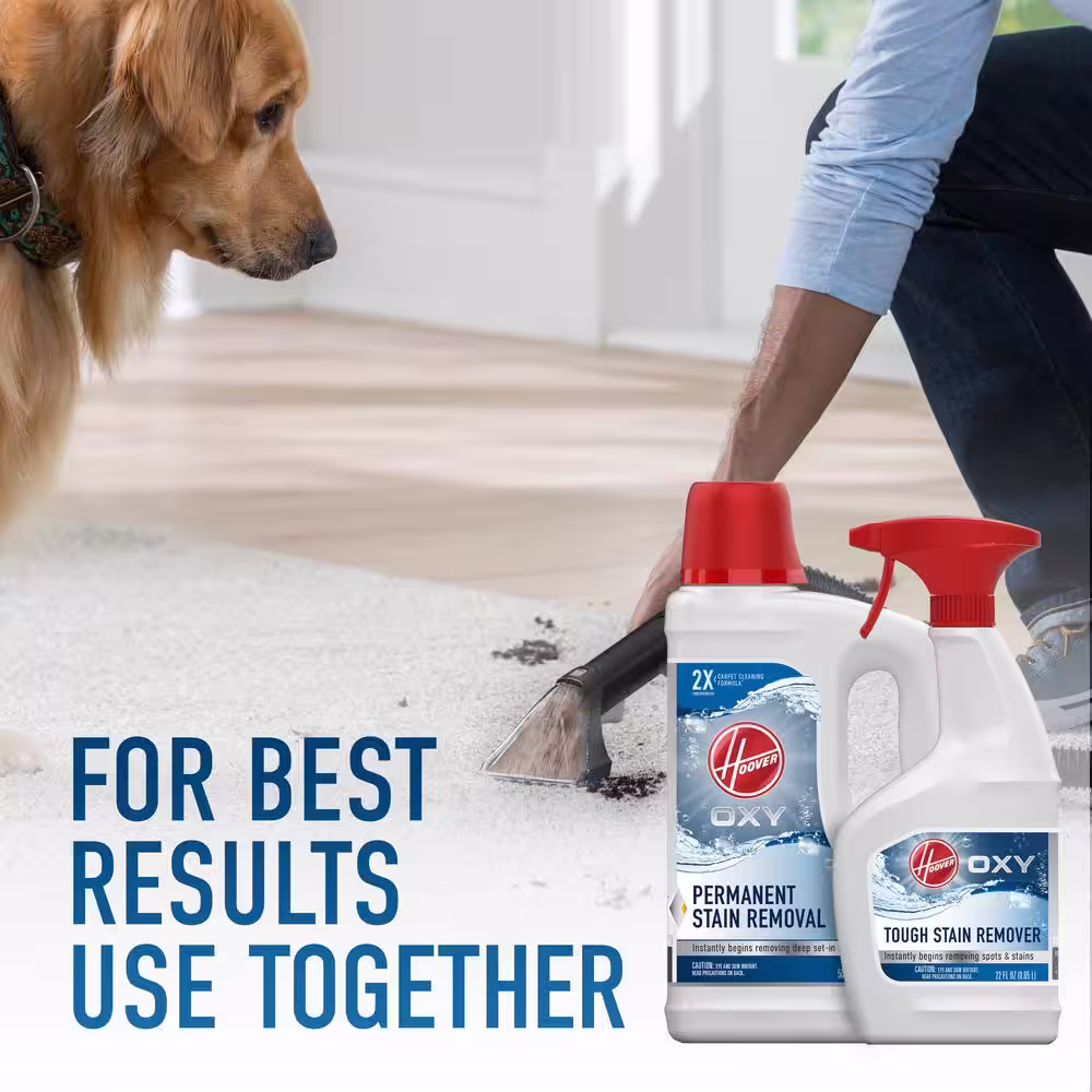 HOOVER 50 oz. Oxy Carpet Cleaner Solution & 22 oz. Oxy Stain Remover Carpet Cleaner Pretreatment Spray Pack Combo Kit