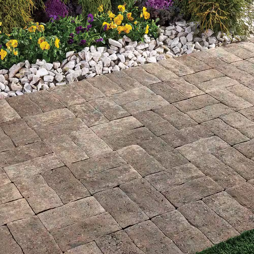 Pavestone Clayton 7 in. L x 3.5 in. W x 1.77 in. H Sand/Brown/Charcoal Blend Concrete Paver (840-Pieces/142.8 sq. ft./Pallet)