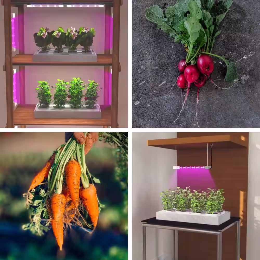 Feit Electric 24 in. 19-Watt White LED 3 Adjustable Spectrum Linkable Plant Grow Light Fixture White Adjustable Light