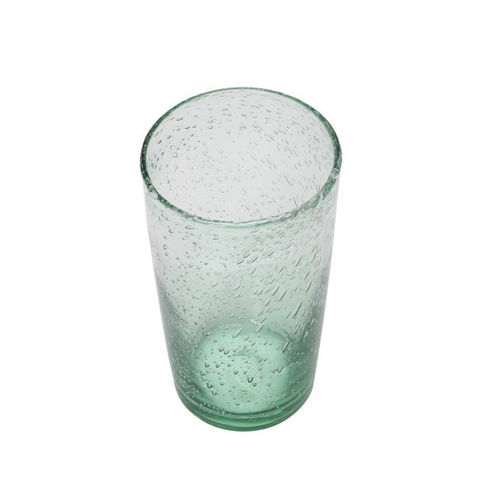 Storied Home 15 oz. Clear Tinted Bubble Drinking Glass