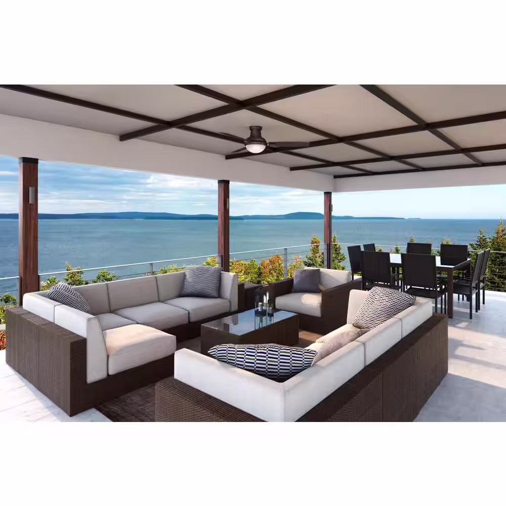 Casablanca Verse 44 in. LED Indoor/Outdoor Maiden Bronze Ceiling Fan with remote
