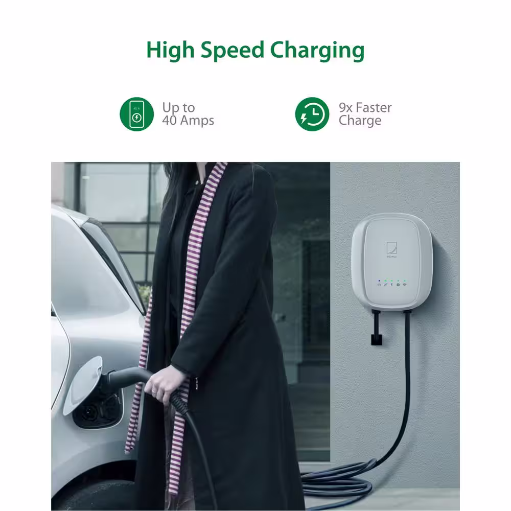 ATG Electronics ATG e-Power Electric Vehicle (EV) Charger 18 ft. Cable NEMA 14-50 Plug, 240-V, Wi-Fi Connect, Energy Saver & ETL Listed