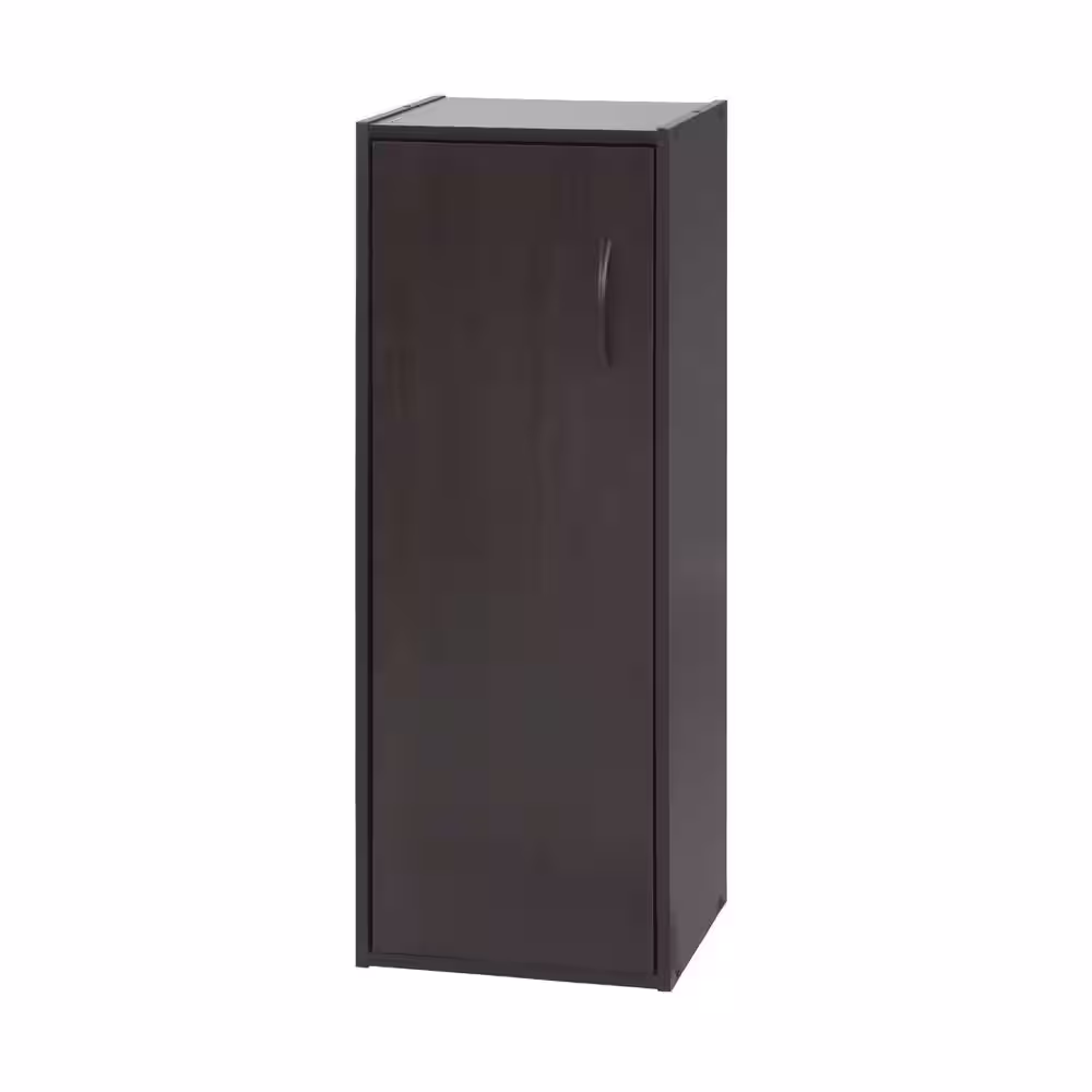 ClosetMaid 32 in. H x 12 in. W x 12 in. D Espresso Wood Look 1-Cube Storage Organizer