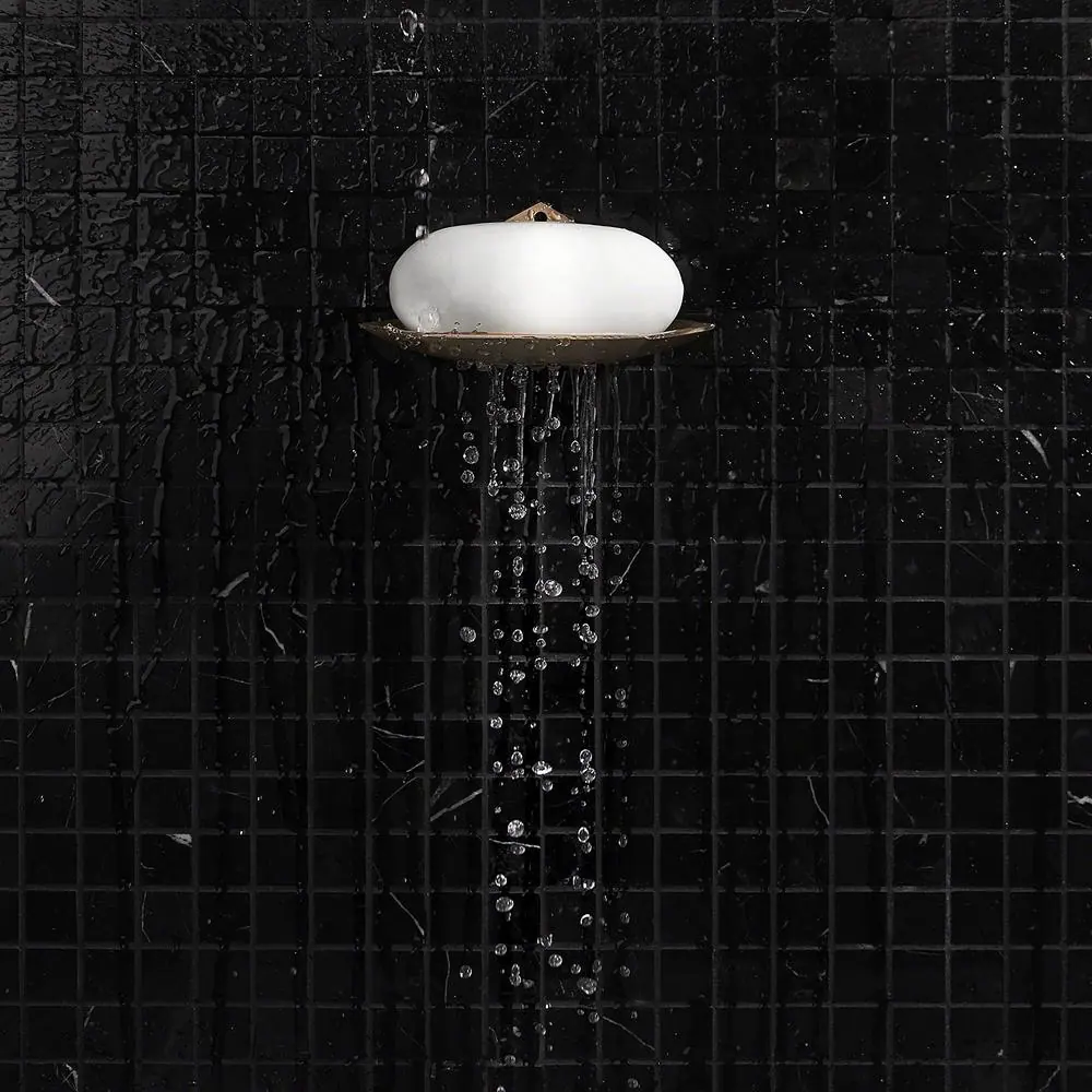 Ivy Hill Tile Blackout Nero Marquina 12.04 in. x 12.04 in. Square Polished Marble Floor and Wall Mosaic Tile (1 sq. ft./Each)
