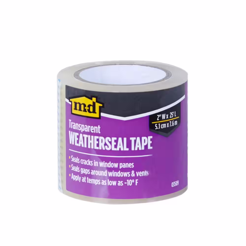 M-D Building Products 25 ft. Transparent Weatherseal Tape for Windows & Vents