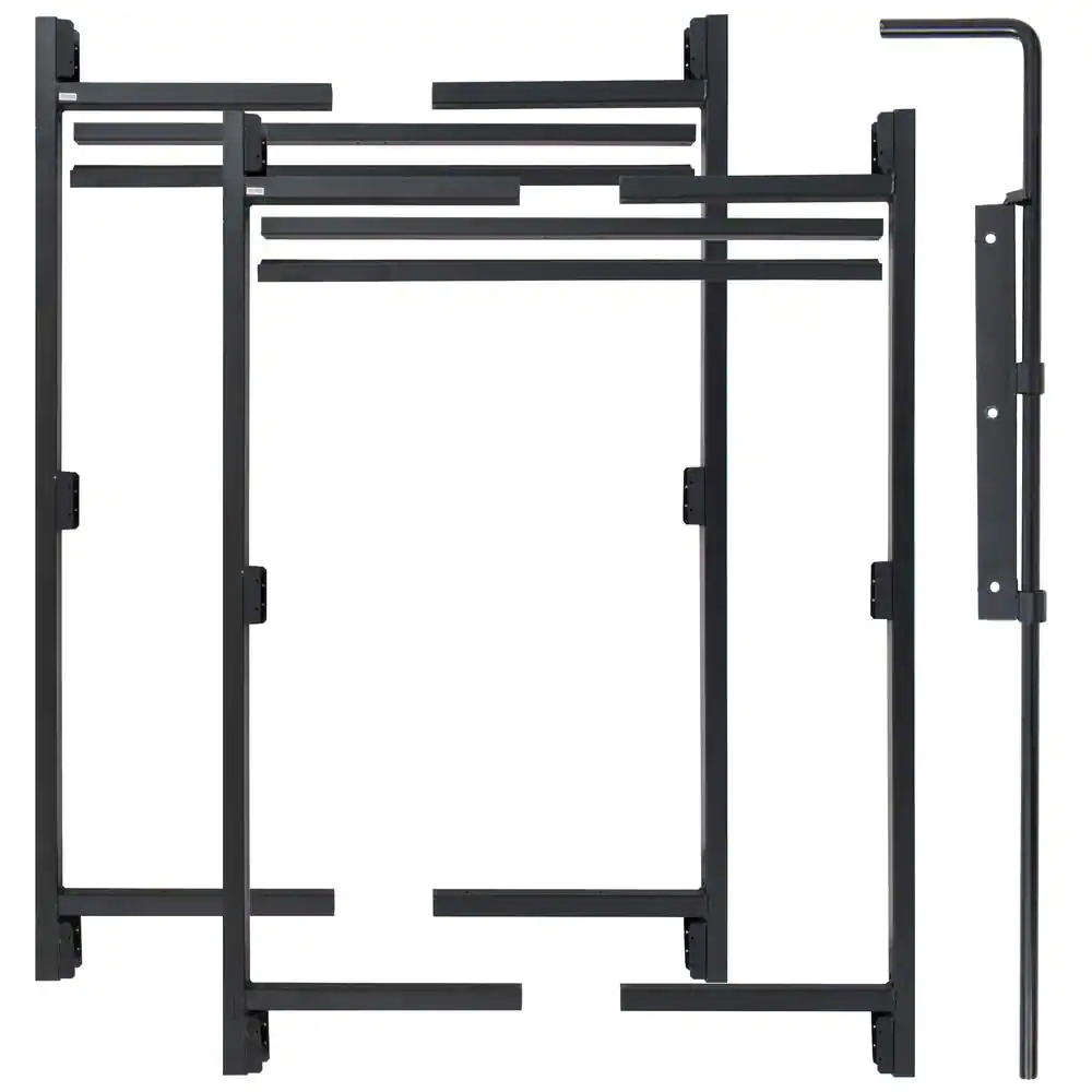 Adjust-A-Gate 3-Rail 60 in. H/ 36 in. -60 in. W Kit-Contractor Series Double Drive Kit