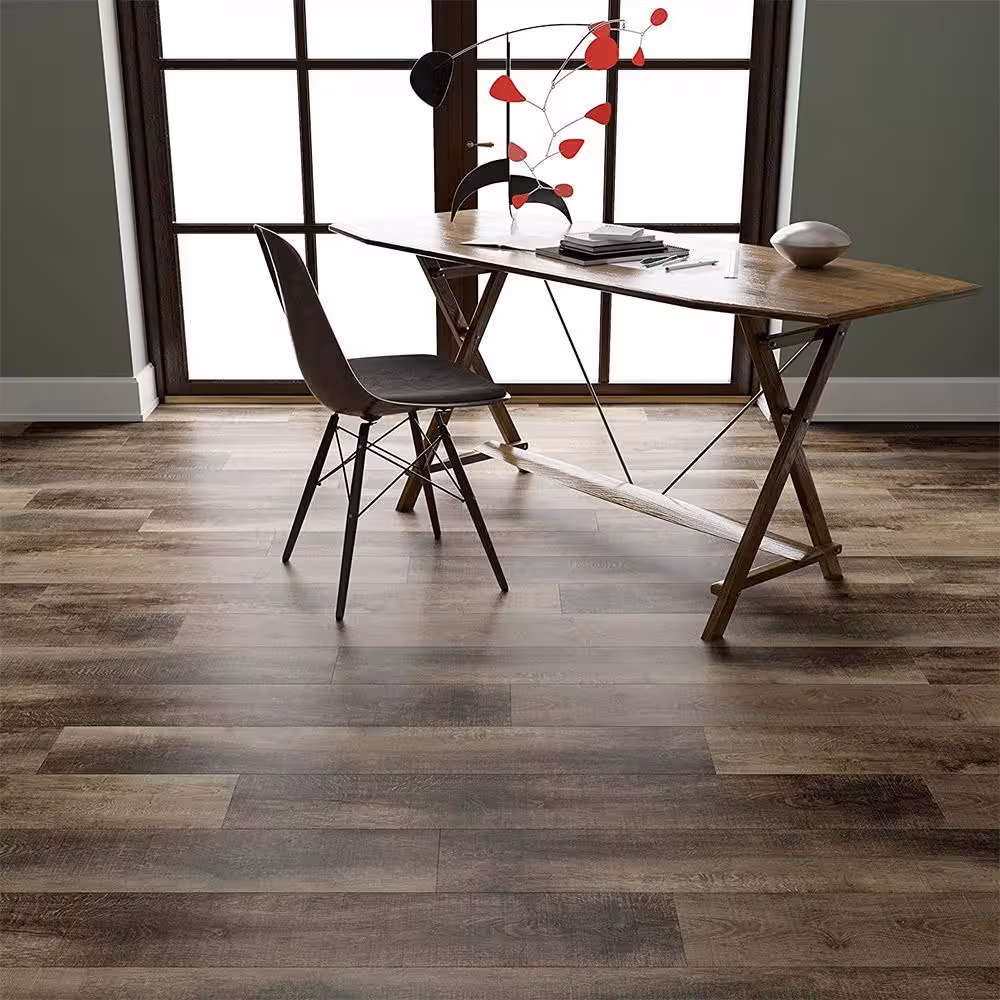 ACQUA FLOORS Scenic Lake Shore 12 MIL x 7.2 in. W x 48 in. L Click Lock Waterproof Luxury Vinyl Plank Flooring (24 sq. ft./case)