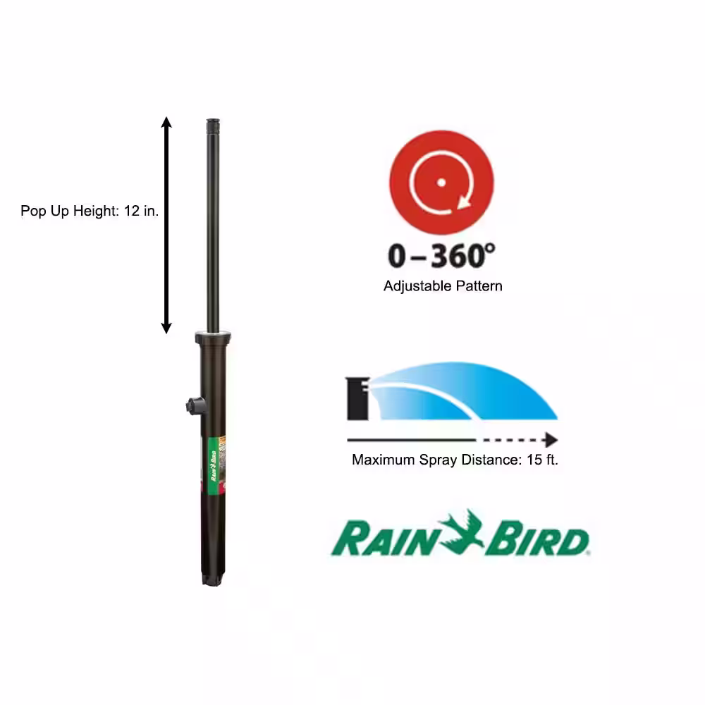 Rain Bird 1812 Adjustable Pattern 12 in. Pop-Up Spray Head