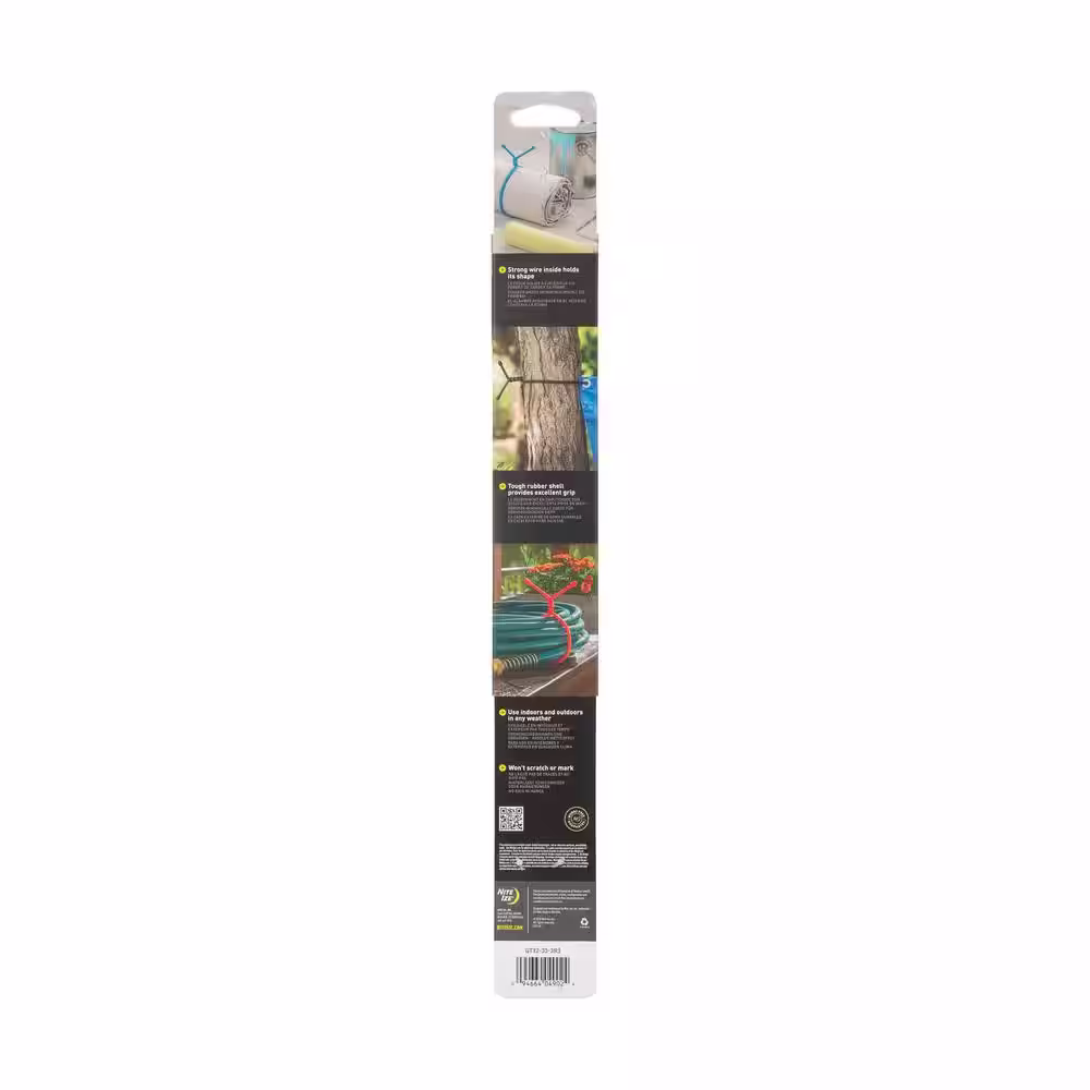 Nite Ize 32 in. Gear Tie in Neon Yellow (2-Pack)