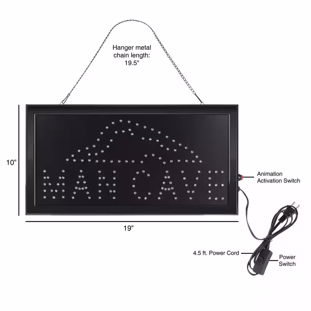 Lavish Home Neon LED Man Cave Sign with Animation