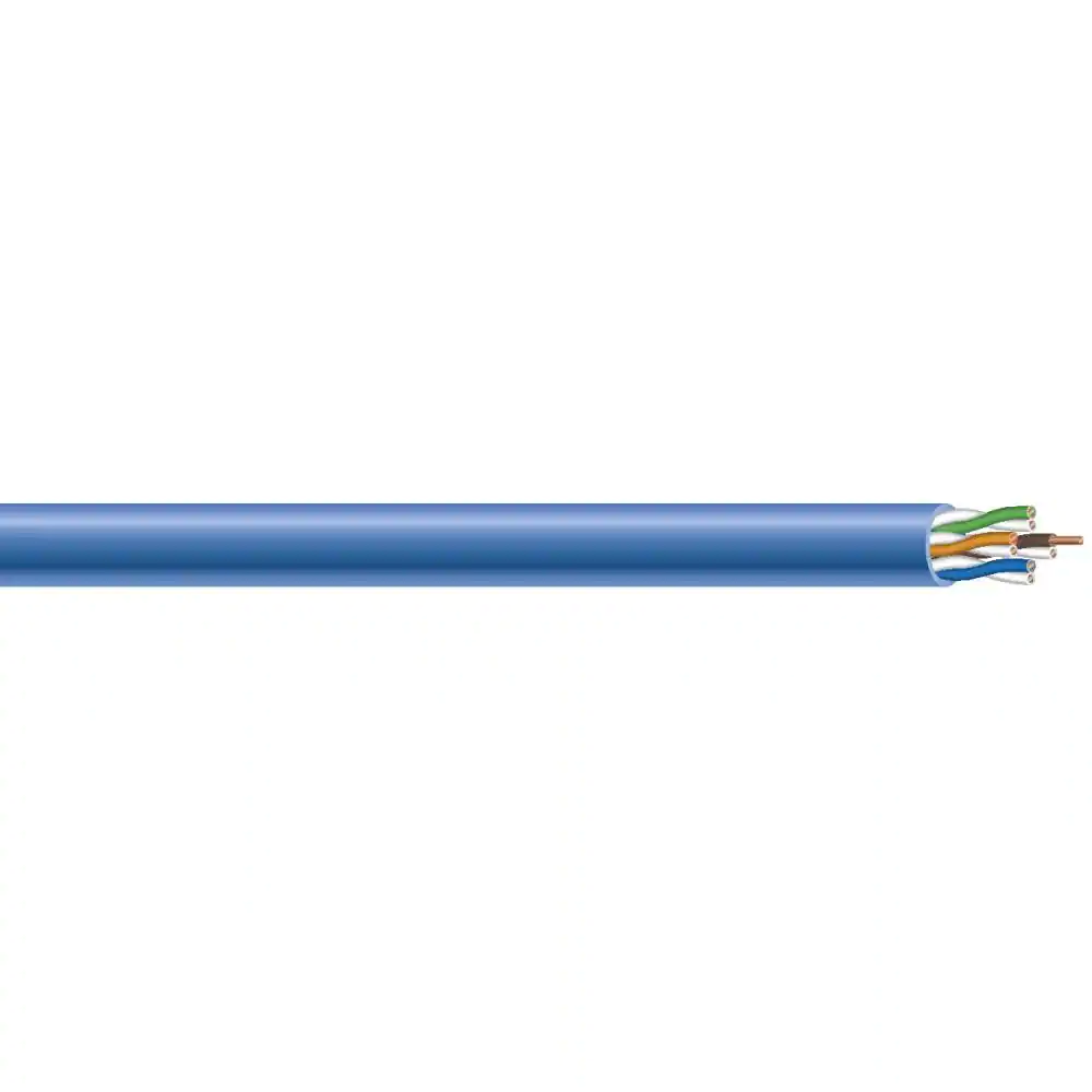 Southwire 500 ft. Blue 23/4 Solid CU CAT6 CMR (Riser) Data Cable