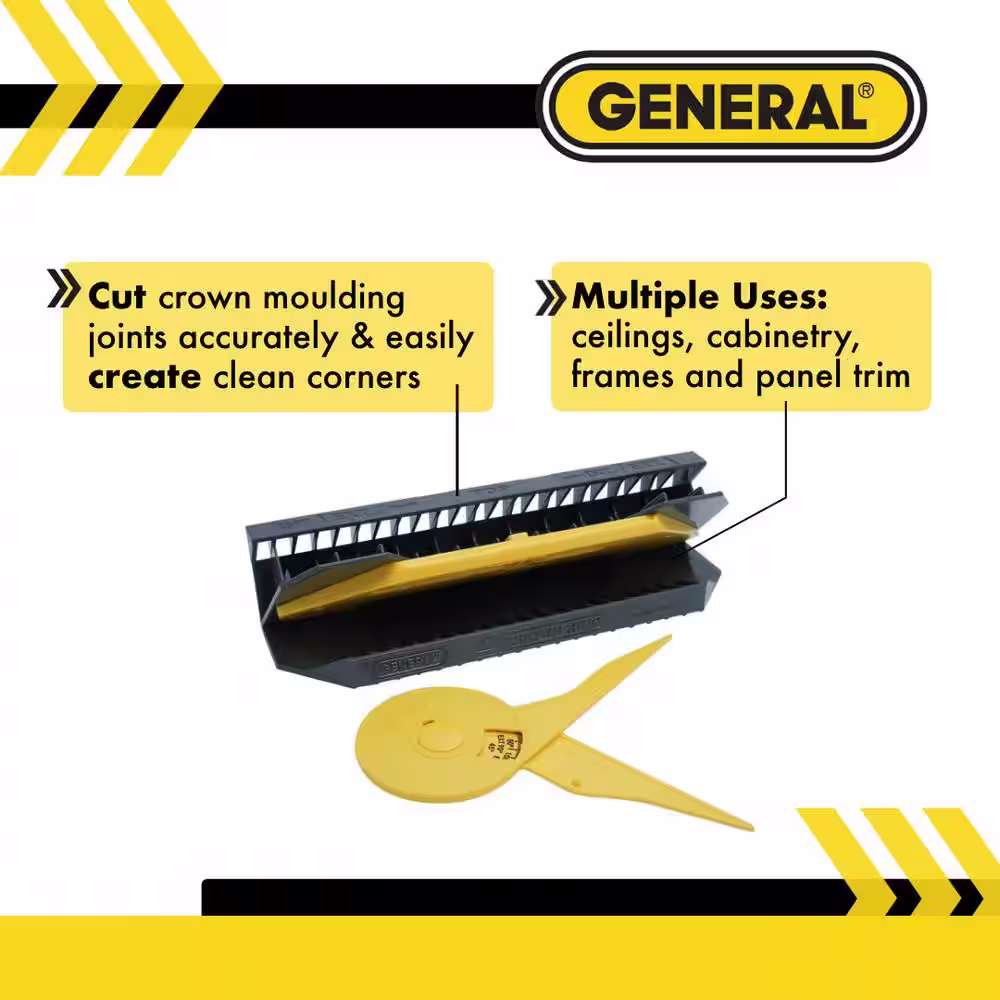 General Tools Professional Crown Molding Cutting Jig Tool for Miter Radial and Table Saws
