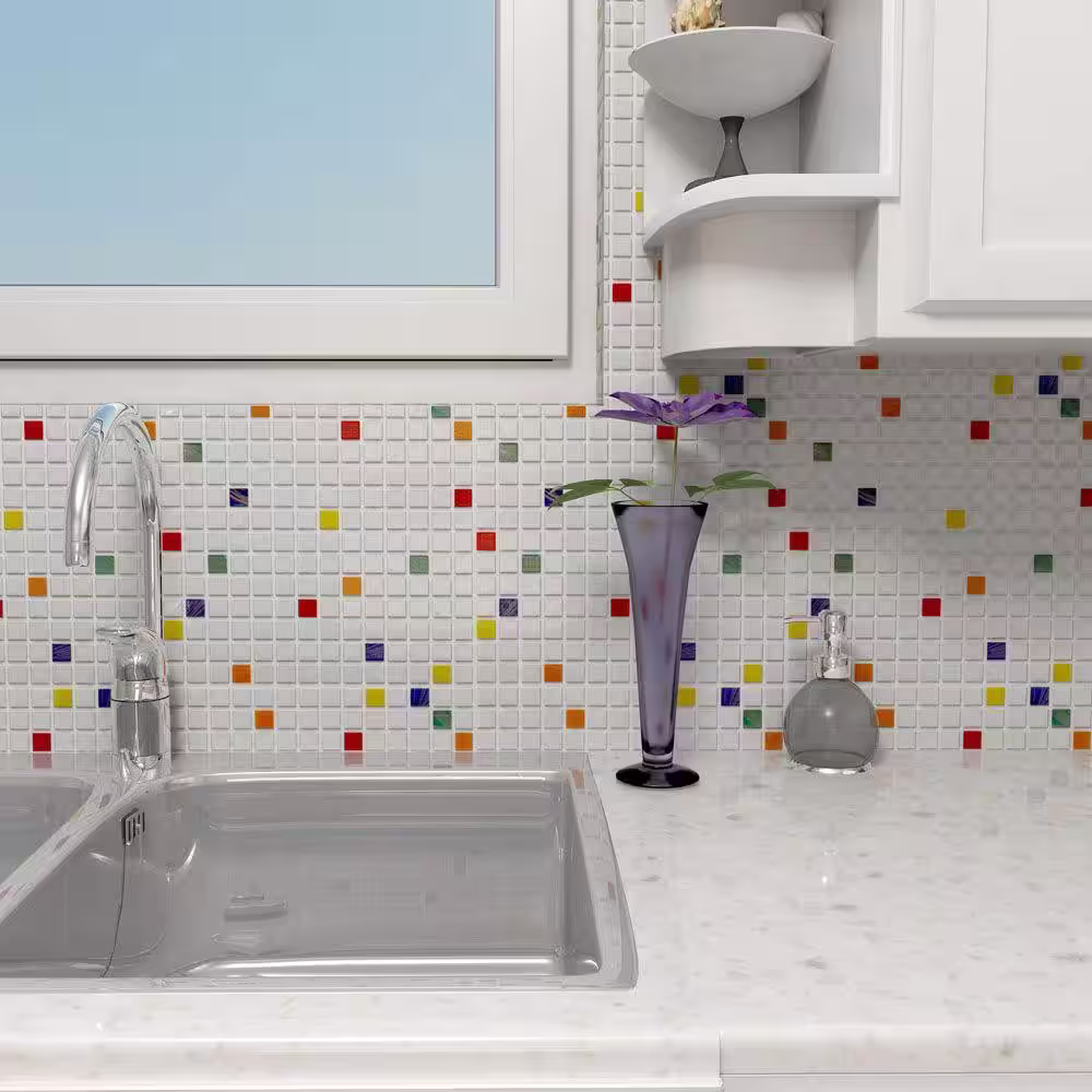 Merola Tile Coppa Happy 12 in. x 12 in. Glass Mosaic Tile (13.26 sq. ft./Case)