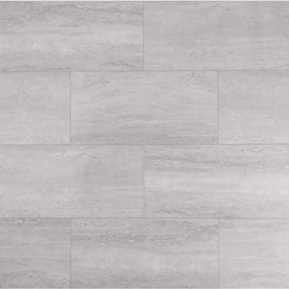 Islander Vatican Travetine 20 MIL x 12 in. W x 24 in. L Click Lock Waterproof Vinyl Tile Flooring (18 sqft/case)