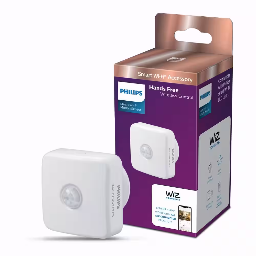Philips Smart Motion Sensor for Philips Smart Wi-Fi WiZ Wireless Connected Light Bulbs
