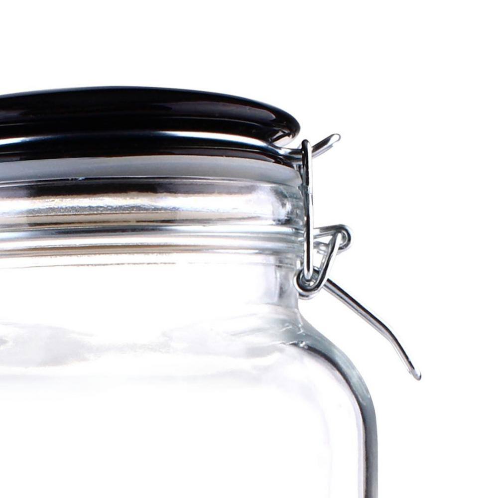 Home Basics Glass Jar with Ceramic Top