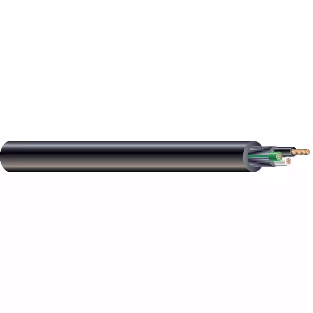 Southwire 250 ft. 18/3 300-Volt CU Black Flexible Portable Power SJOOW Cord