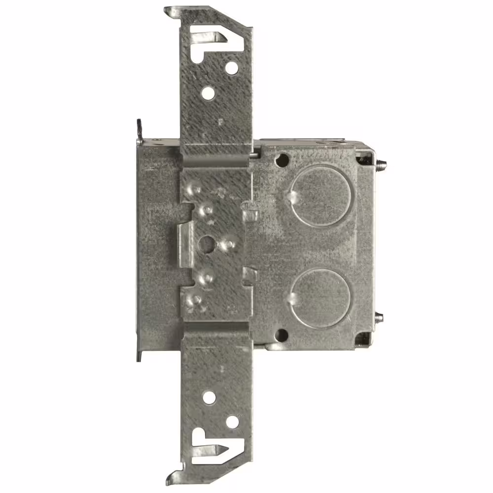None 3 in. H x 2 in. W x 3-1i/2 in. D 1-Gang Gangable Switch Box, Seven 1/2 in. KO's, AC/MC/Flex Clamps, TS Bracket, 1-Pack
