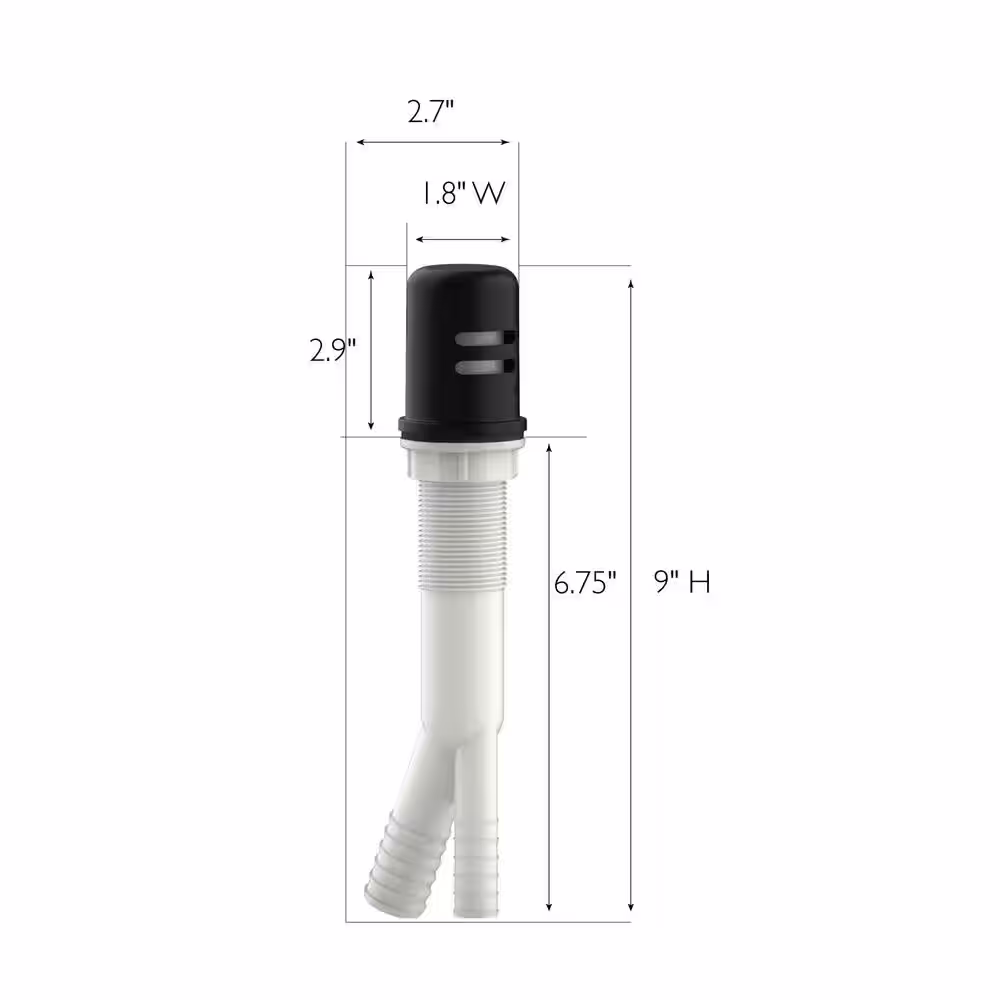 Design House Dishwasher Air Gap, Matte Black