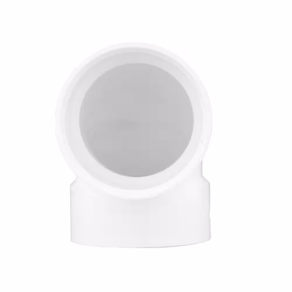 Charlotte Pipe 1-1/2 in. PVC DWV 90Â° Hub x Hub Vent Elbow