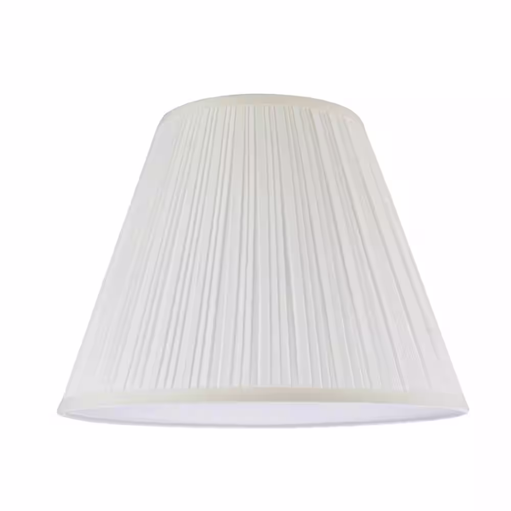 Aspen Creative Corporation 14 in. x 11 in. Off White Pleated Empire Lamp Shade