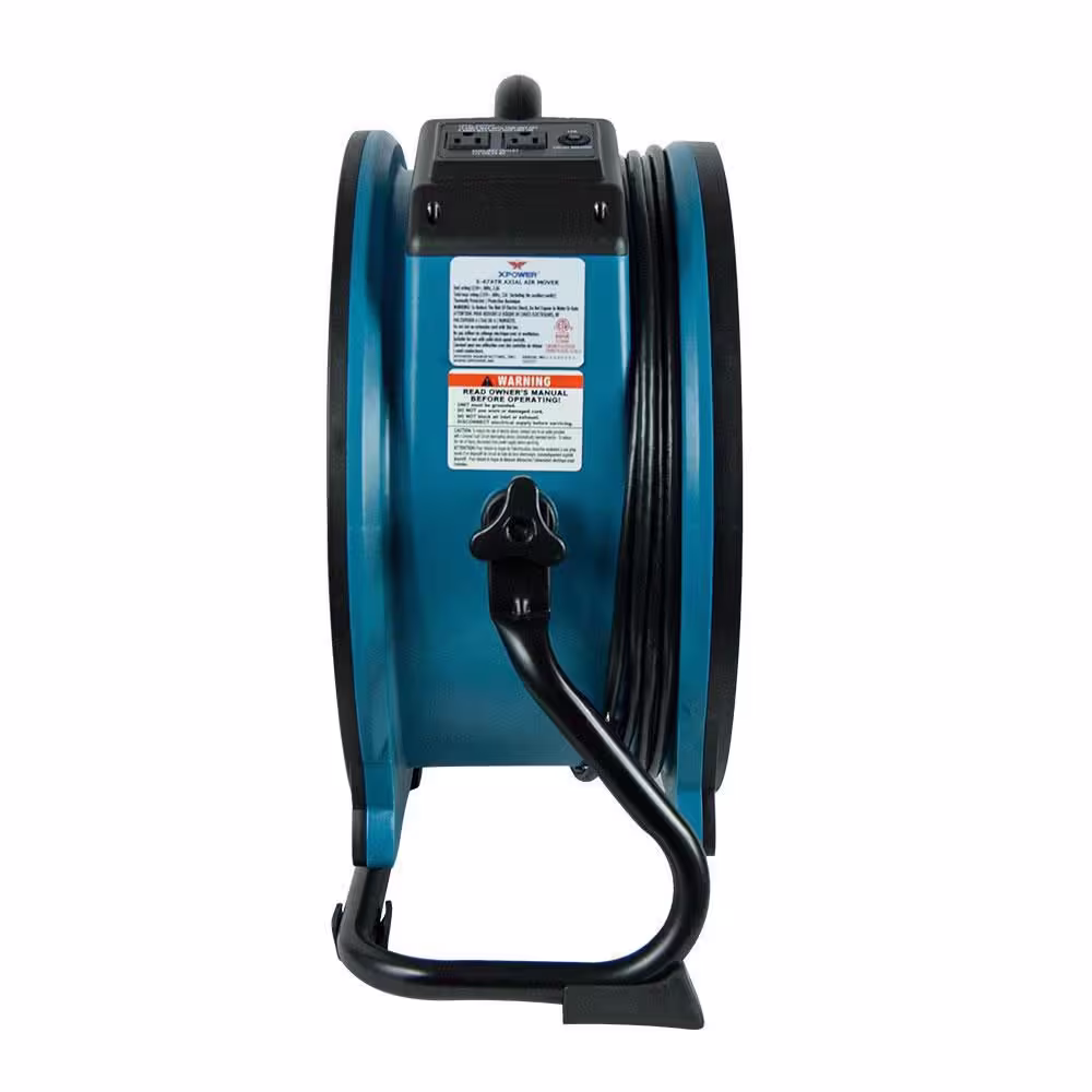 XPOWER 3600 CFM Professional 18 in. Variable Speed Sealed Motor Axial Fan with Timer and Daisy Chain