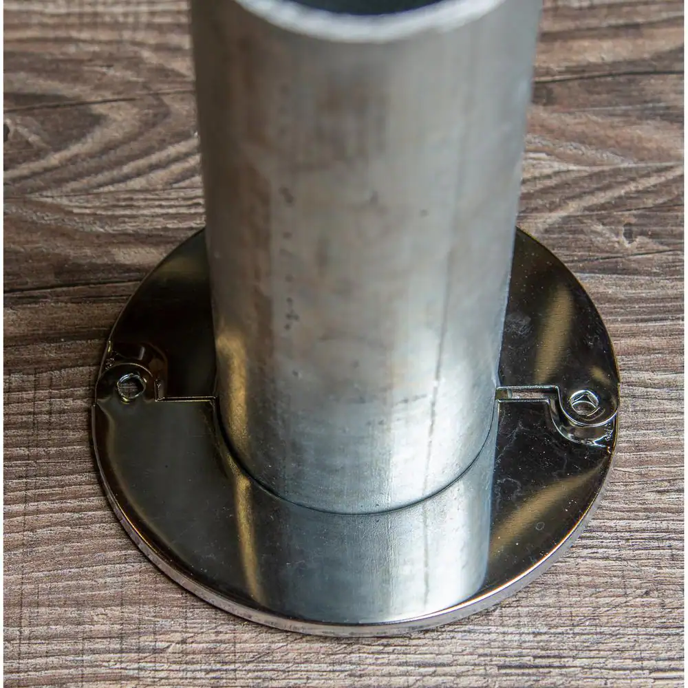 Oatey 2 in. Chrome-Plated Steel Iron Pipe Size Split Flange Escutcheon Plate