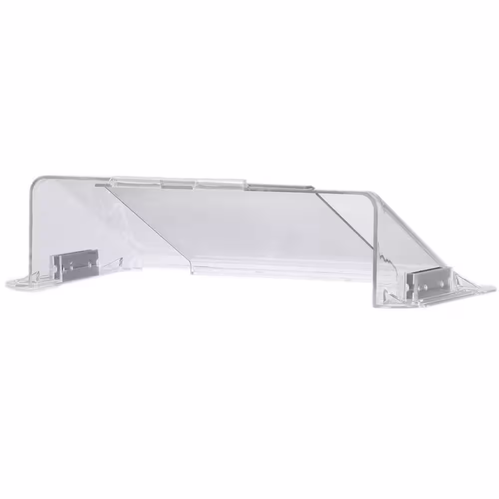 None 4-1/8 in. x 10-1/8 in. Plastic Sidewall Heat and Air Deflector