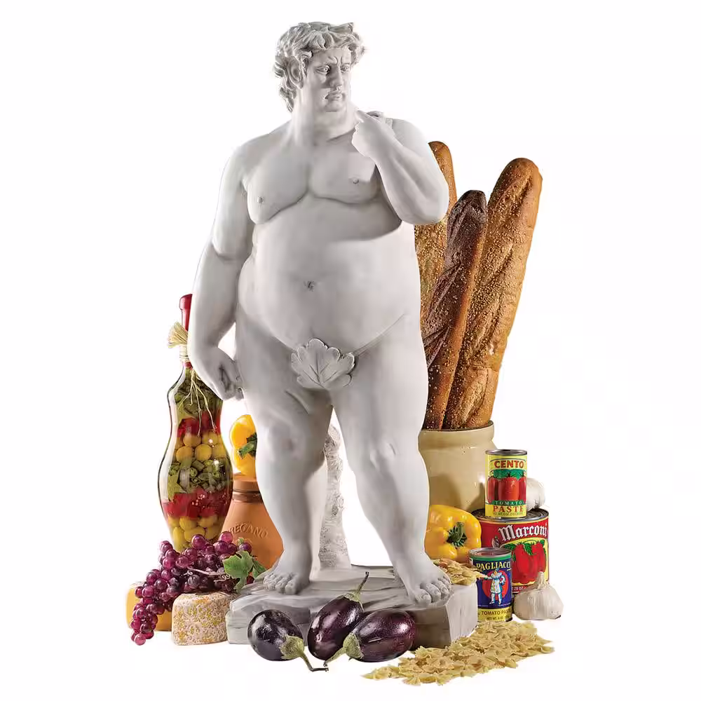 Design Toscano 30 in. H David Garden Super Sized Sculpture