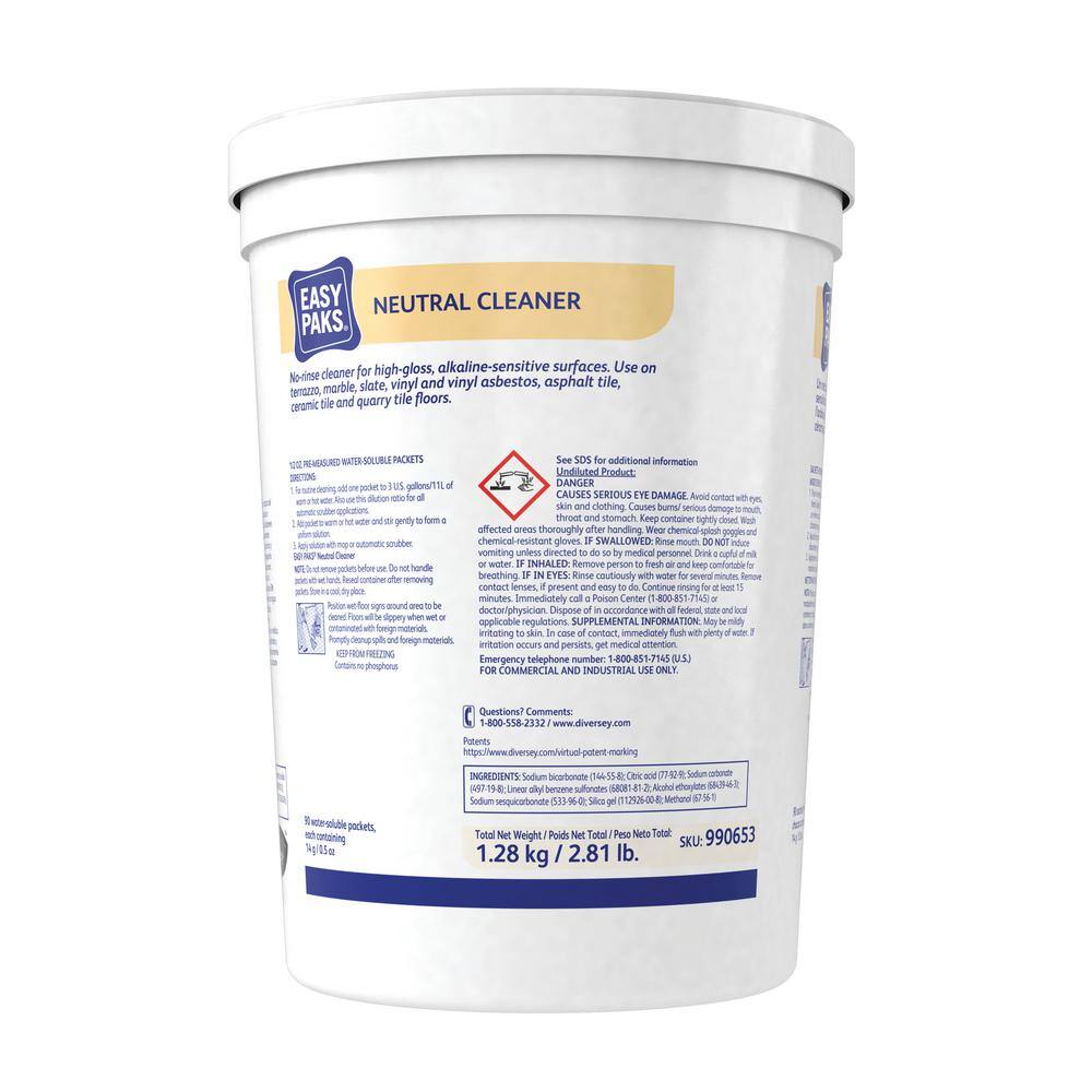 None 0.5 oz. Packet Neutral Floor Cleaner, 90/Tub, 2 Tubs/Carton