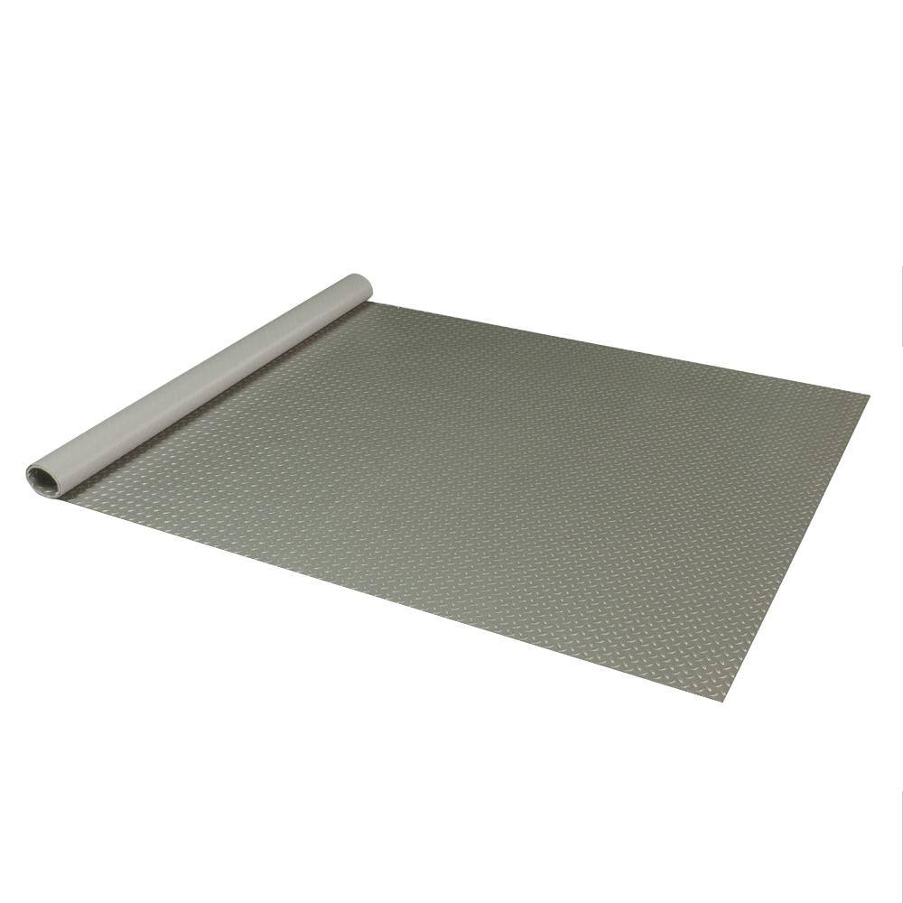 None 2 ft. x 2.5 ft. Pewter Textured PVC Door Mat