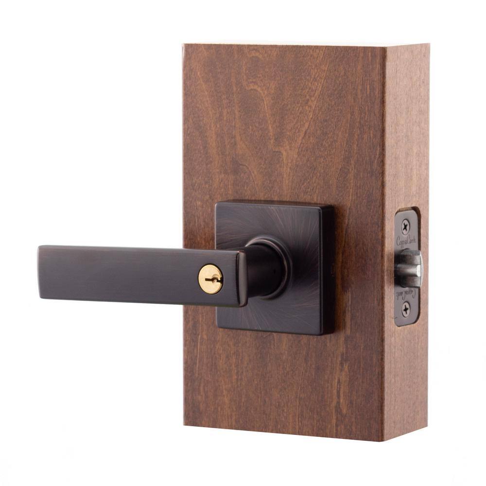 Copper Creek Craftsman Remi Tuscan Bronze Keyed Entry Door Handle