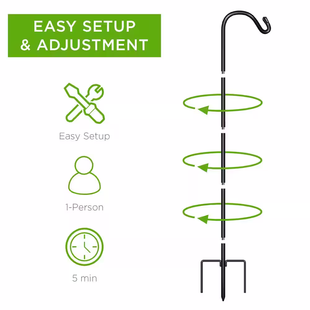 Best Choice Products 91 in. Garden Shepherd Hooks (Set of 2)