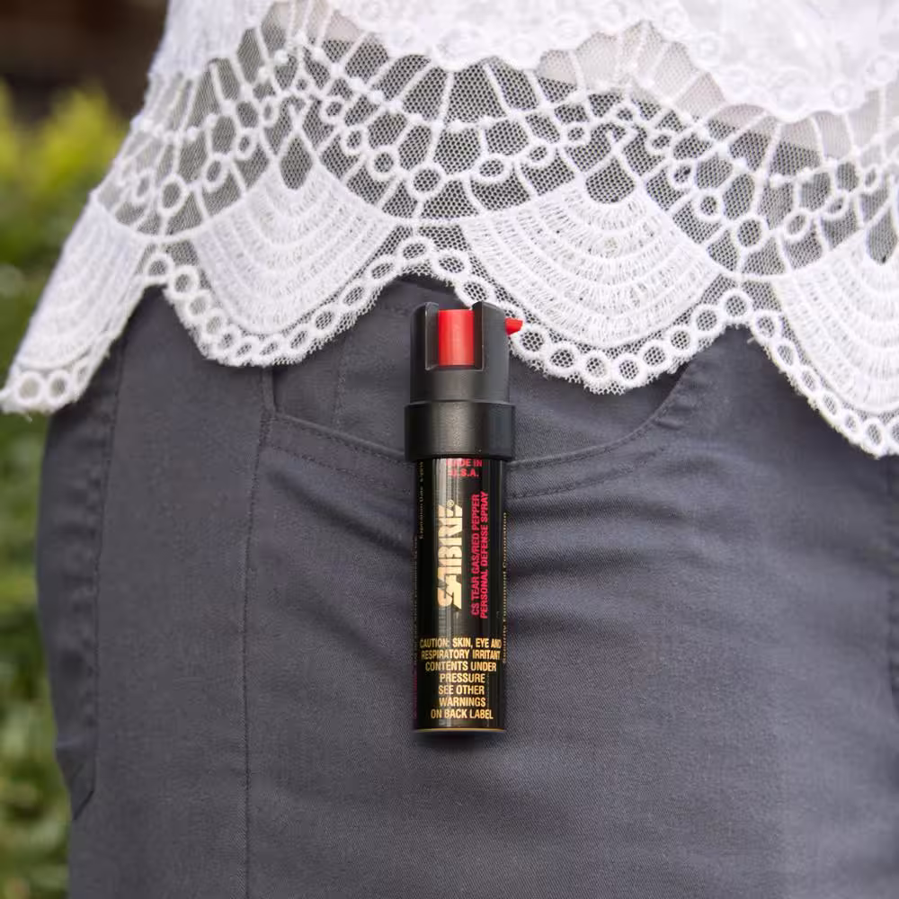 SABRE 3-in-1 Compact Pepper Spray with Clip