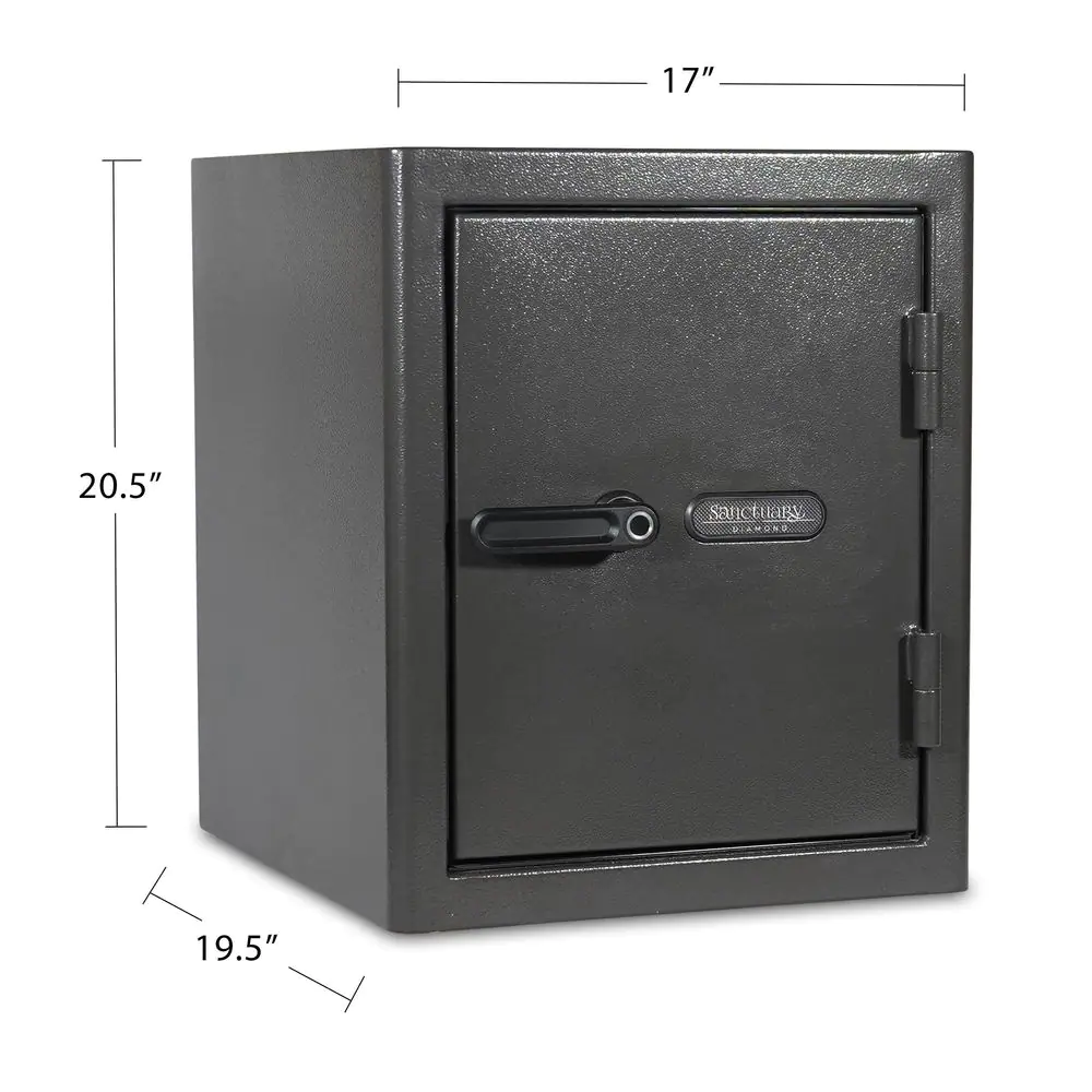SANCTUARY Diamond 2.33 cu. ft. Fireproof/Waterproof Home & Office Safe with Biometric Lock, Dark Gray Hammertone Finish