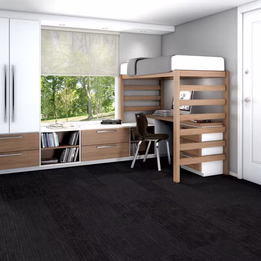 Shaw Freeform Gray Commercial 24 in. x 24 Glue-Down Carpet Tile (20 Tiles/Case) 80 sq. ft.