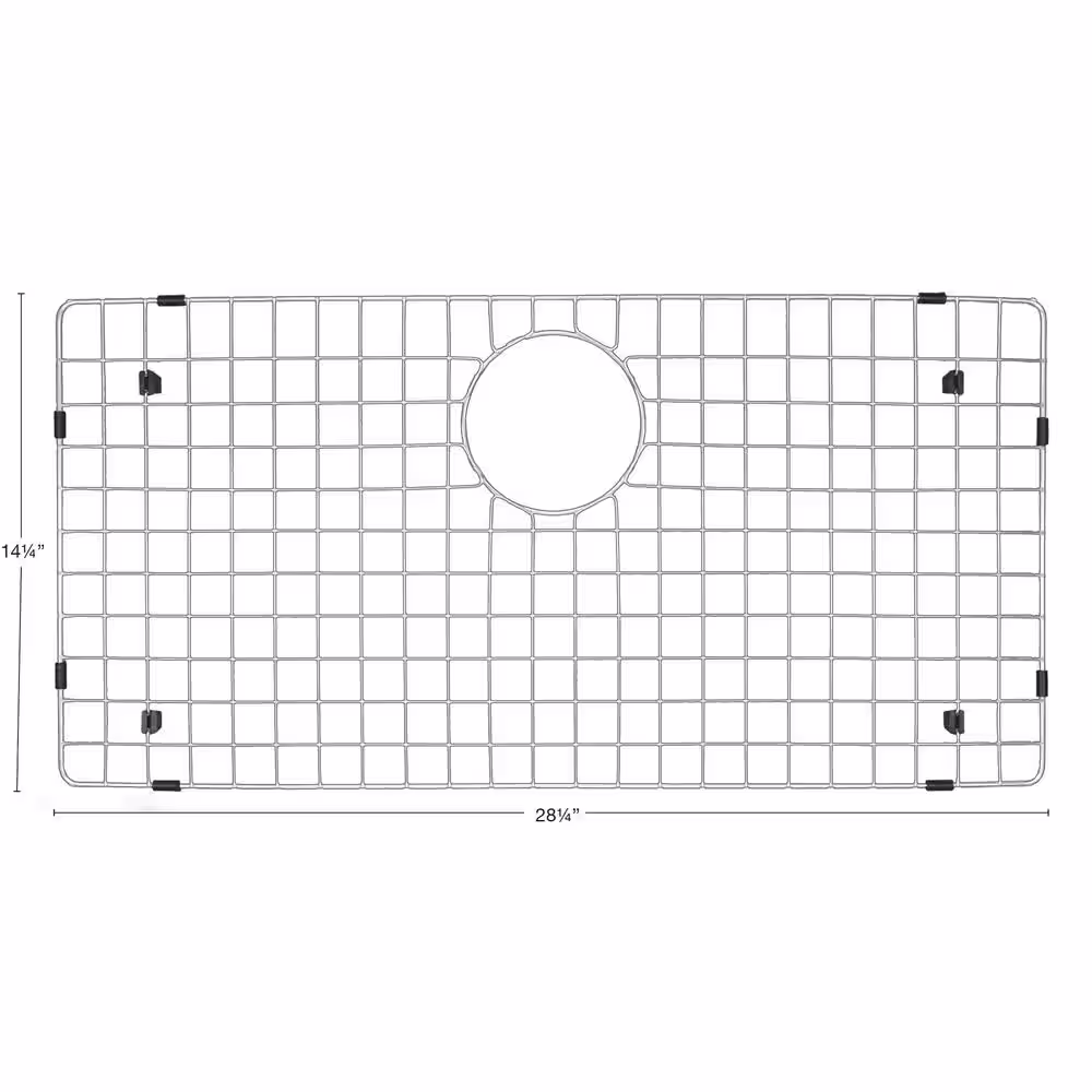 Karran 28-1/4 in. x 14-1/4 in. Stainless Steel Bottom Grid Fits QT-712 / QT-712